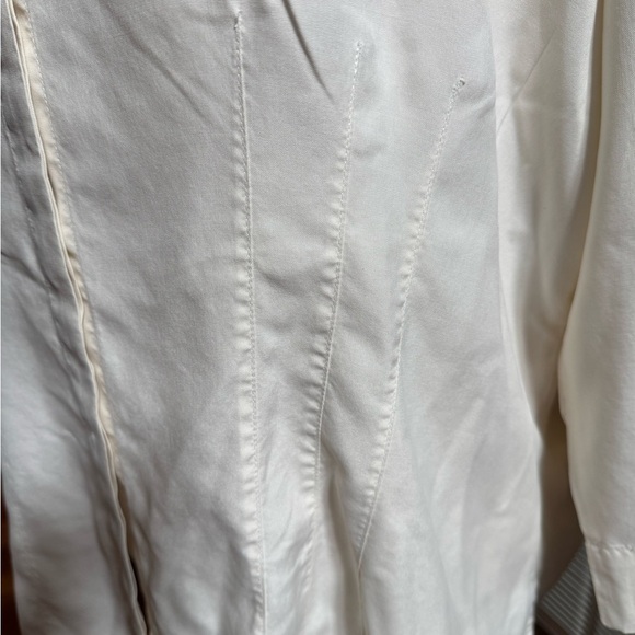 Coldwater Creek Cream Button Down Shirt Size XL - Picture 3 of 8